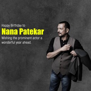 Nana Patekar Birthday Wishes Images, Poster, Banner, Status and Hd Photos 31 nana patekar birthday wishes images poster banner status